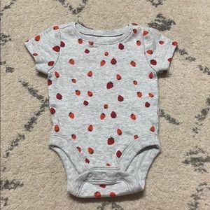 Old Navy strawberry onesie